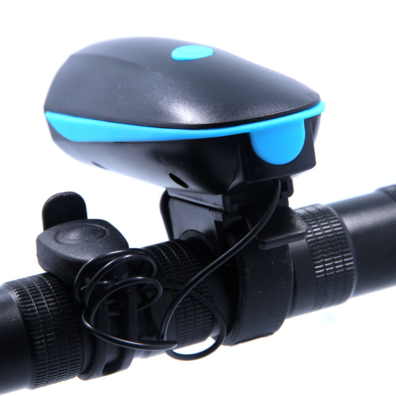 Rechargeable Bike Horn And Light 140 DB with Super Bright 250 Lumen Light 3 Modes. 