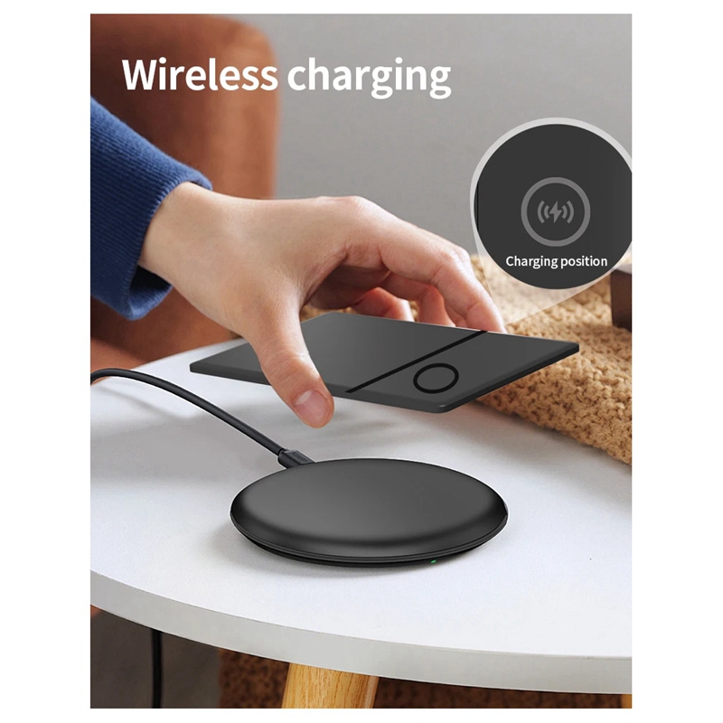 Wireless Rechargerable Smart Card Tracker Work With Apple Find My App Back Cover Icard Tag For Airtag ID Card Finder. 
