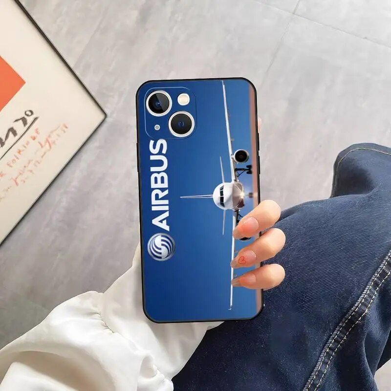 Airbus Logo Phone Case For Iphone 14 13 Pro Max 12 Xr X Xs Mini For 6 6s 7 8 Plus Se 2020 2022 Mobile Phone Accessories. 