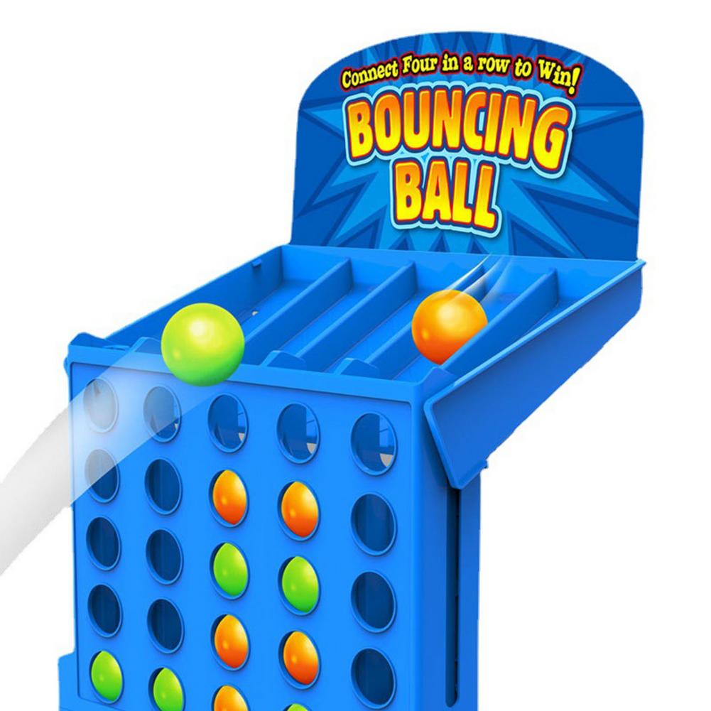 Bouncing Linking Shots Educational Multiplayer Toys For Children Hand Jump Ball Quadruple Chess Fun Competitive Desktop Game. 