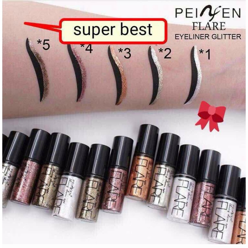 Flare 3 Pcs Glitter Eye-liner Beauty Tools Applicator Face. 