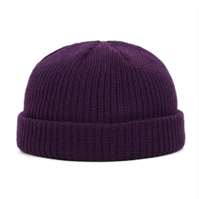 Unisex Men Women Beanie Hat Warm Ribbed 