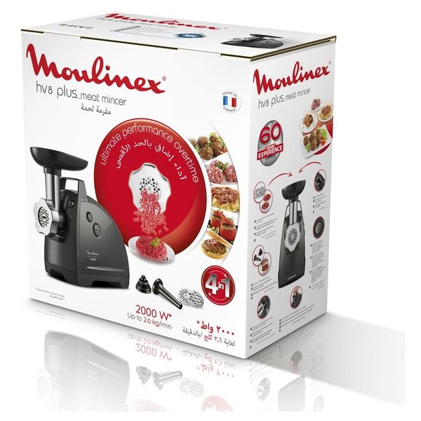 Moulinex ME682 hv8 Plus 4-in-1 Meat Mincer Grinder - Made in France. 