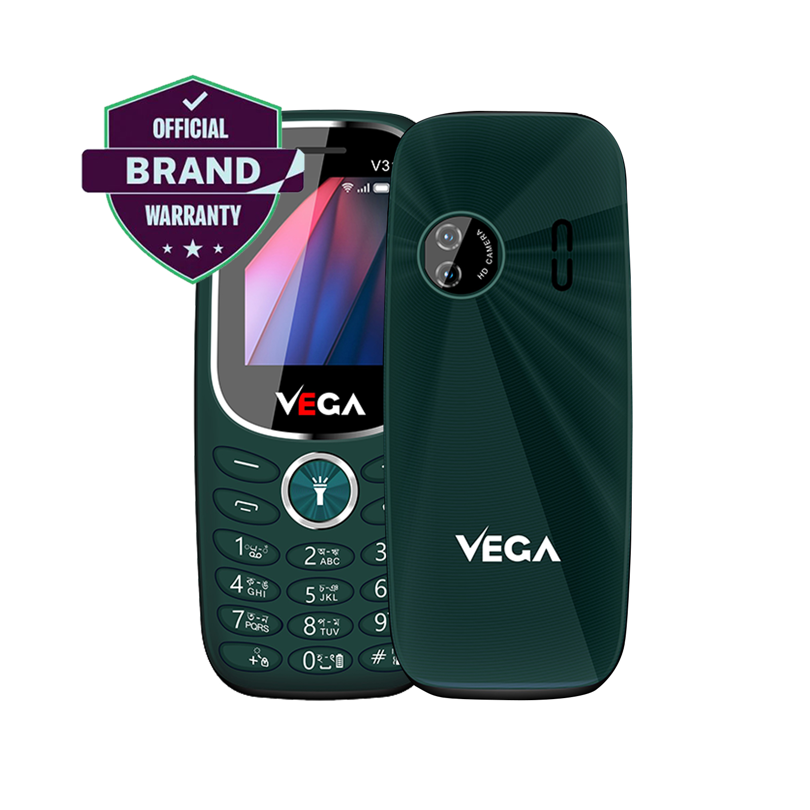 Vega V31 Dual SIM 1000 phone book  super strong  1000 mah battery Feature Button Mobile Phone