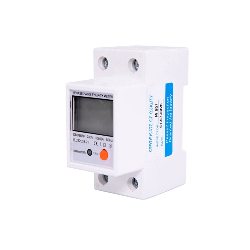1 Pcs 230V AC Din Rail Single Phase Reset Zero Energy Meter Phase Reset Zero Energy Meter. 