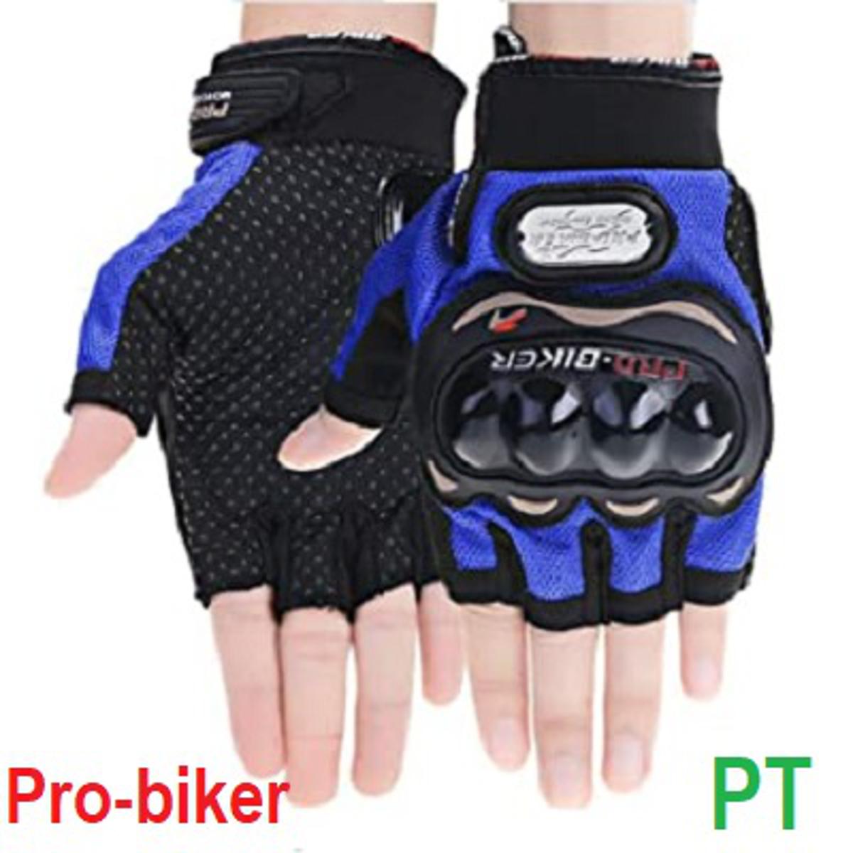 Motorcycle or bike New Pro Biker Half Hand Gloves For biker