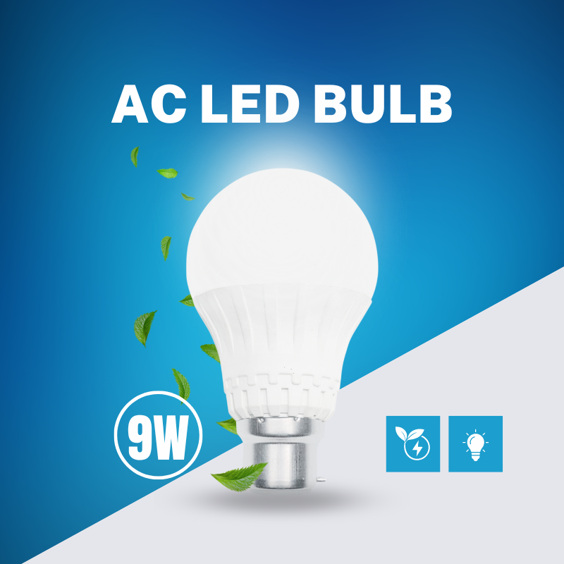 9 Watt Ac Led Bulb -  Rgb Light warm color