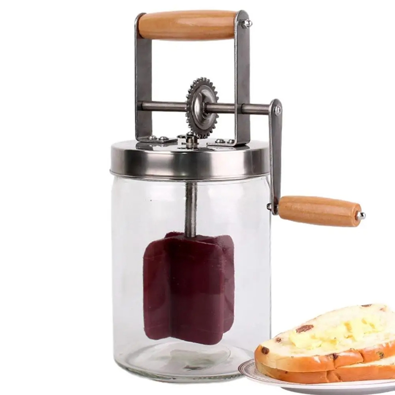 Hand Crank Butter Churner Manual Butter Maker Cream Mixer. 