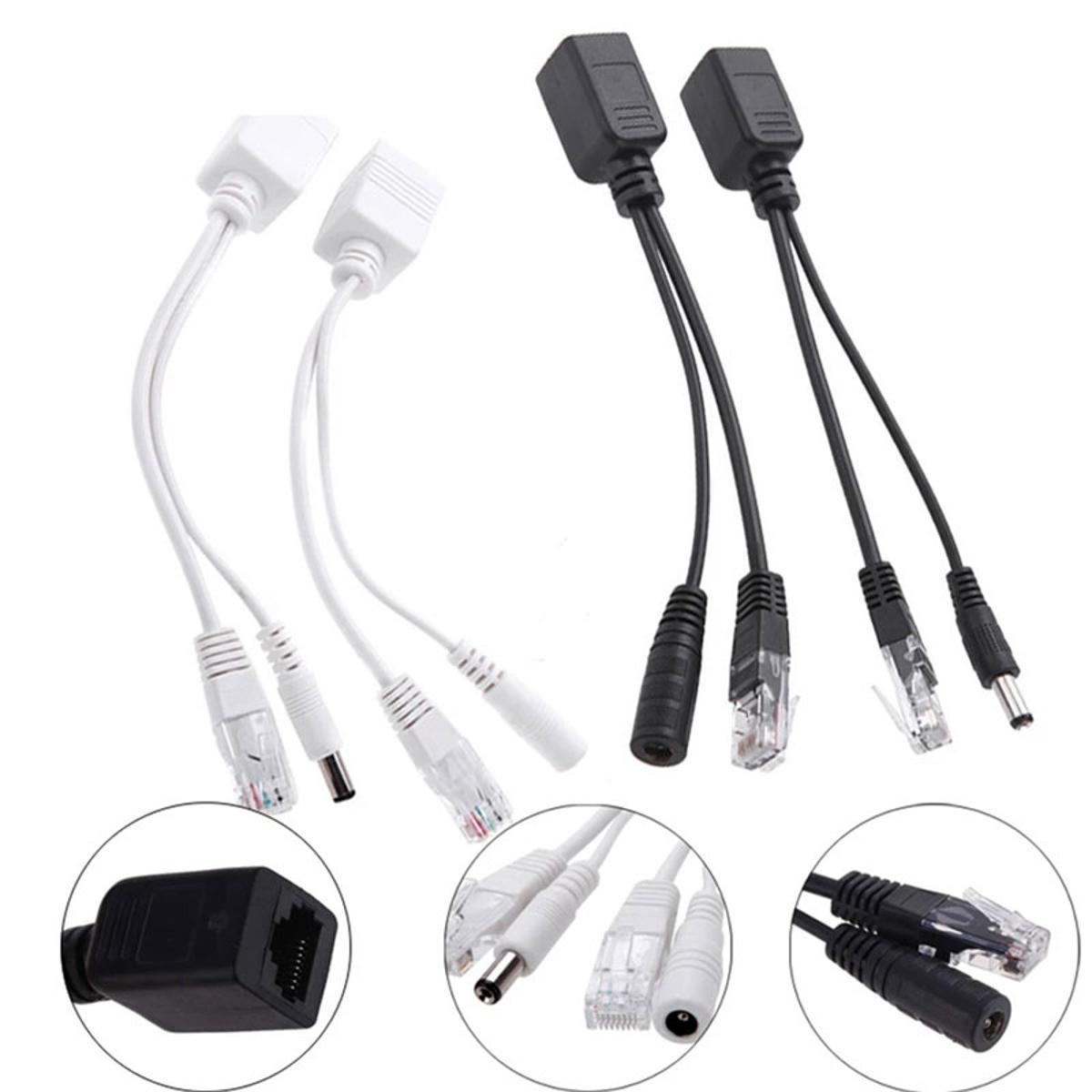 Power over Ethernet Passive PoE Adapter Injector + Splitter Kit 5v 12v