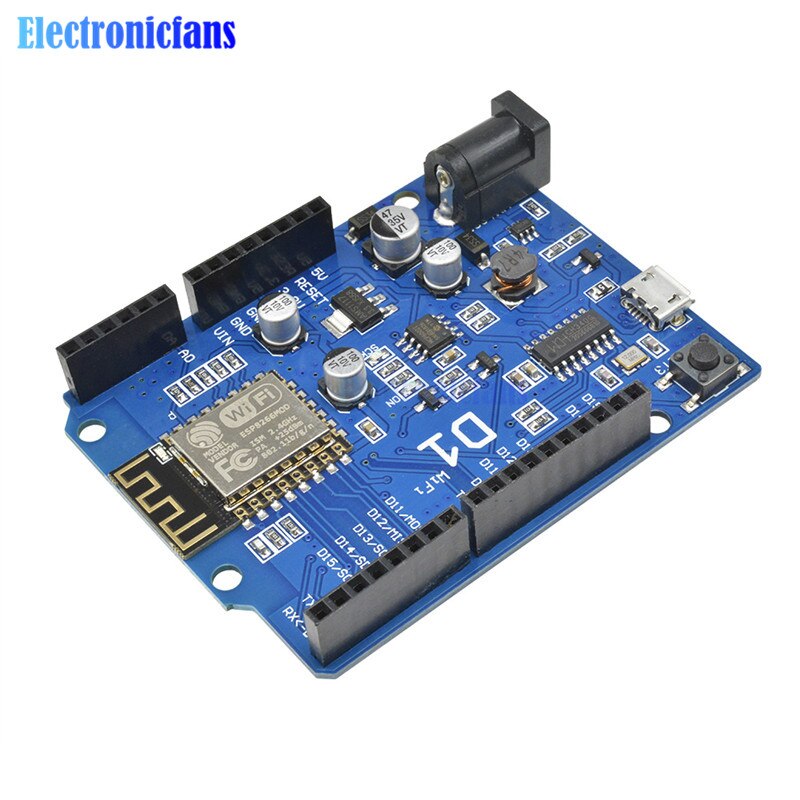 【happy one】WeMos D1 WiFi Shield Based ESP8266 ESP8266EX For Arduino IDE 3.3V/5V Support OTA Wireless Upload. 