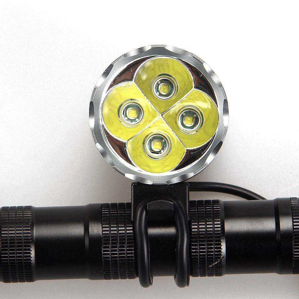 【Mary DAI Store】AIBBER TONE 4 x CREE XML T6 LED Bike Light / Headlamp with 6400mAh Rechargeable Pack. 
