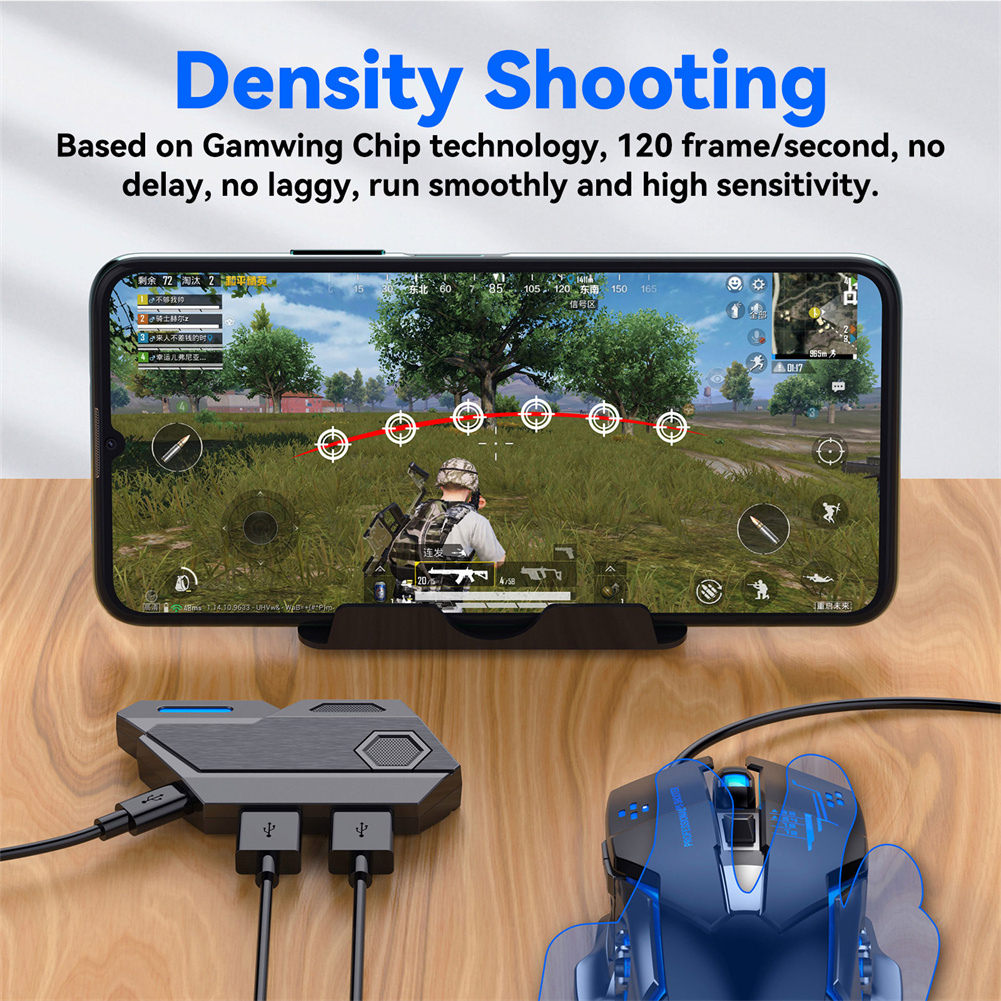 Keyword Mouse Adapter Plug Play Game Consoles Phones Accessories Keyboard Mouse Converter Compatible For Android IOS System. 