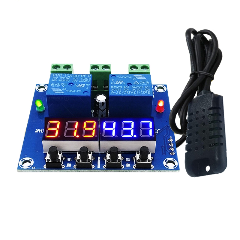 XHM - 452, Incubator Temperature and Humidity Control, Thermometer Hygrometer Controller Module DC 12V LED Digital Display. 