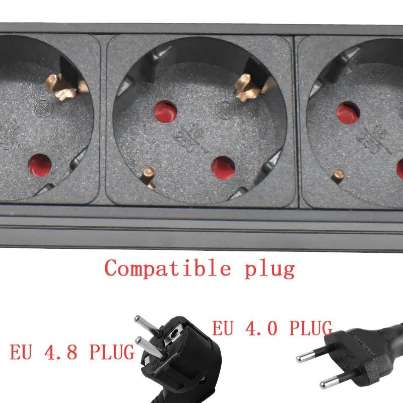 PDU Power Strips Schuko Powerlink box Power amplifier audio 3P Aviation powercon plug 2-11 AC EU Korea 4.8 4.0 standard SOCKET. 