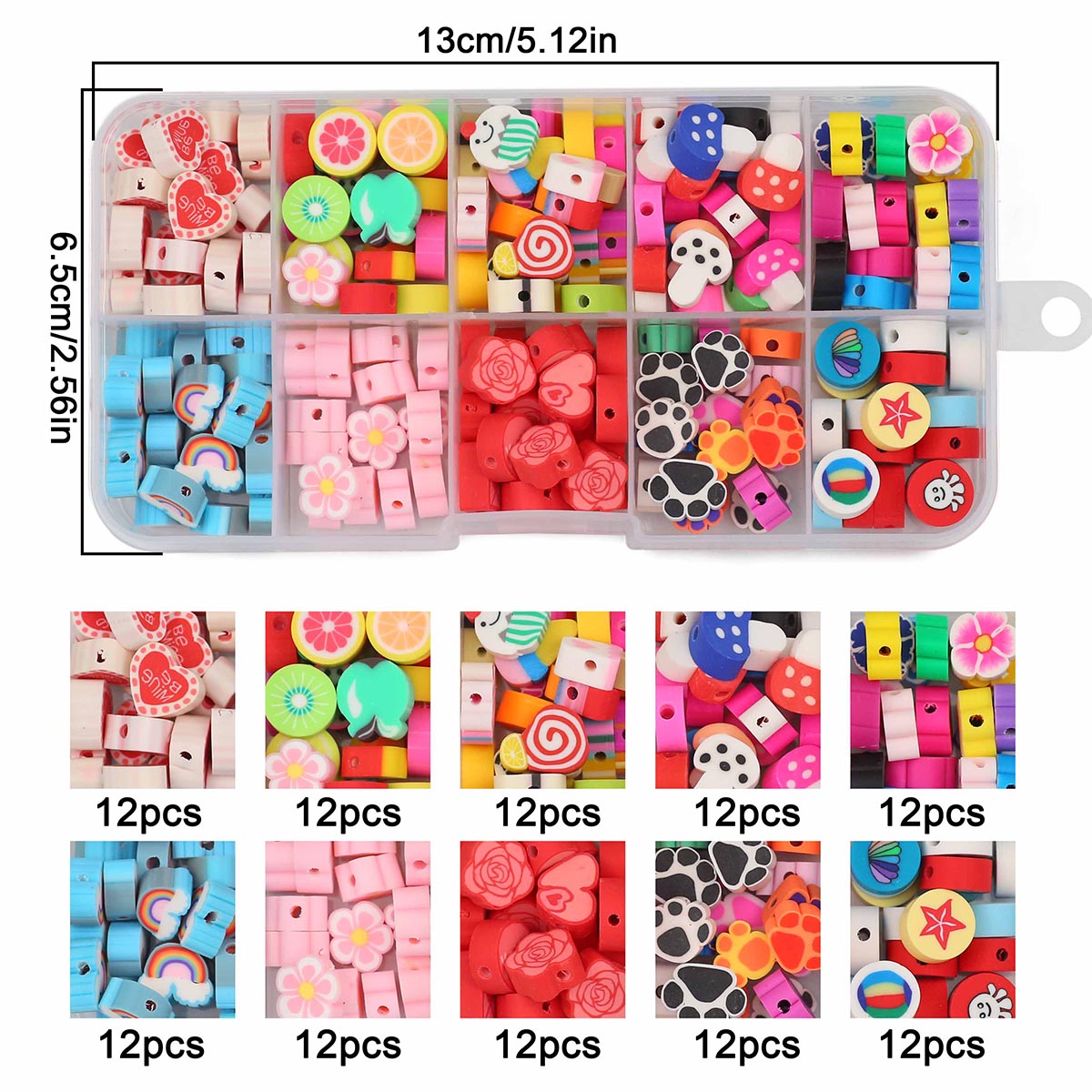 8-24 Grid Set Box Beads letter Pearl fruit flower Jewelry materials Kit For Jewelry Making Bracelet Necklace Earring Accessories