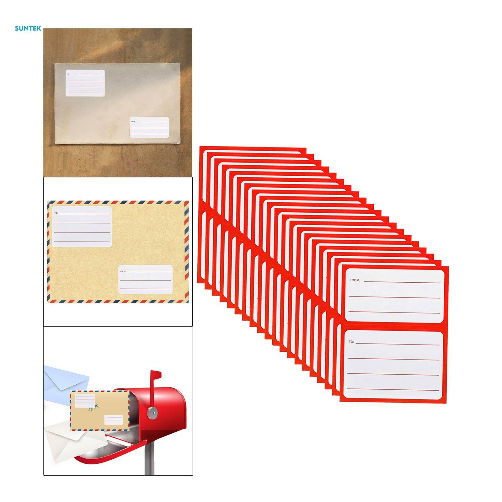 to from Return Address Mailing Labels, Mailing Labels Stickers Universal Blank Mail Shipping Label for School Office 50 Sheets. 