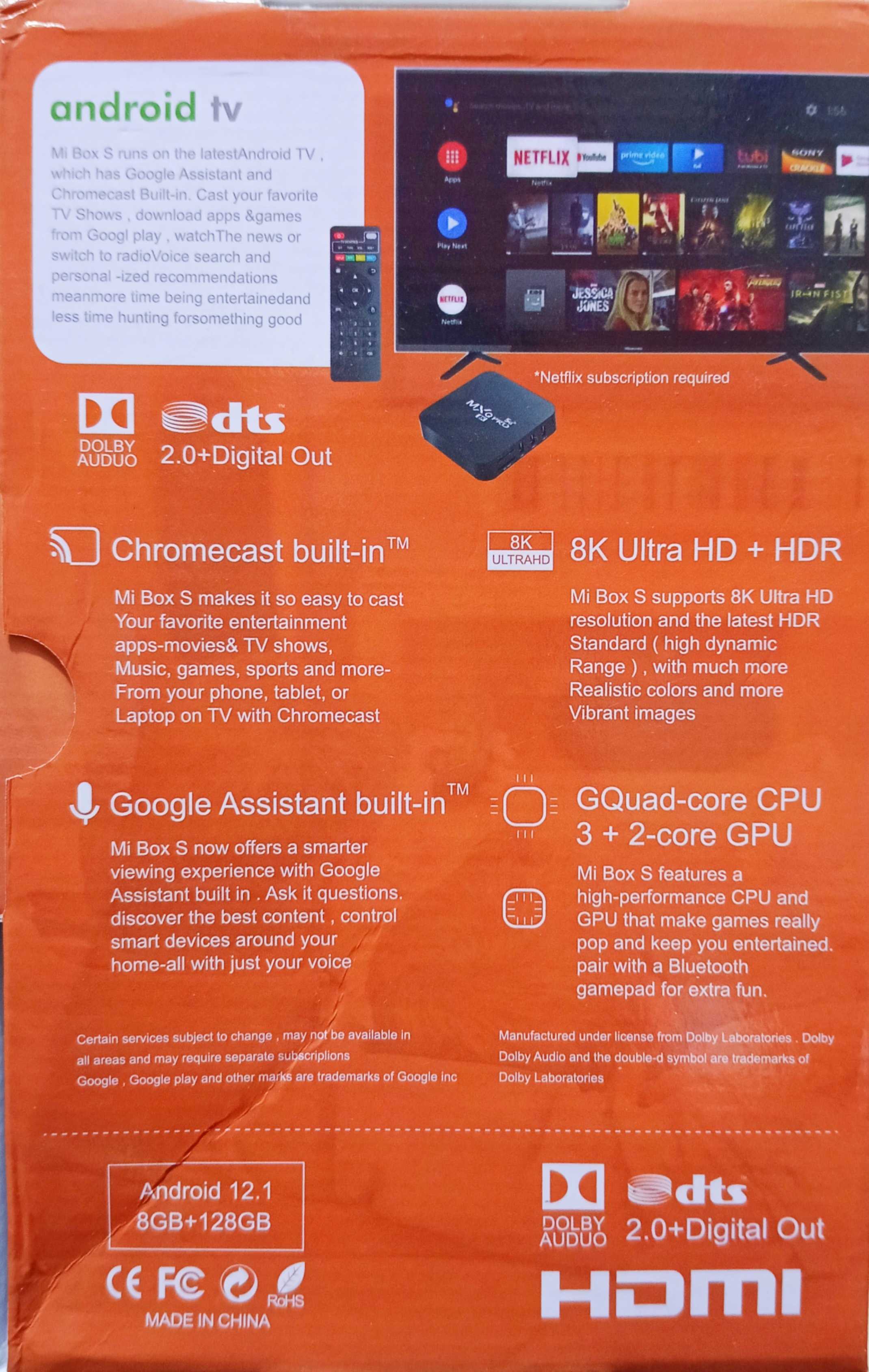 Android Smart Tv Box MXQ PRO 5G 8K 8GB RAM and 128GB ROM Android Smart Tv Box. 