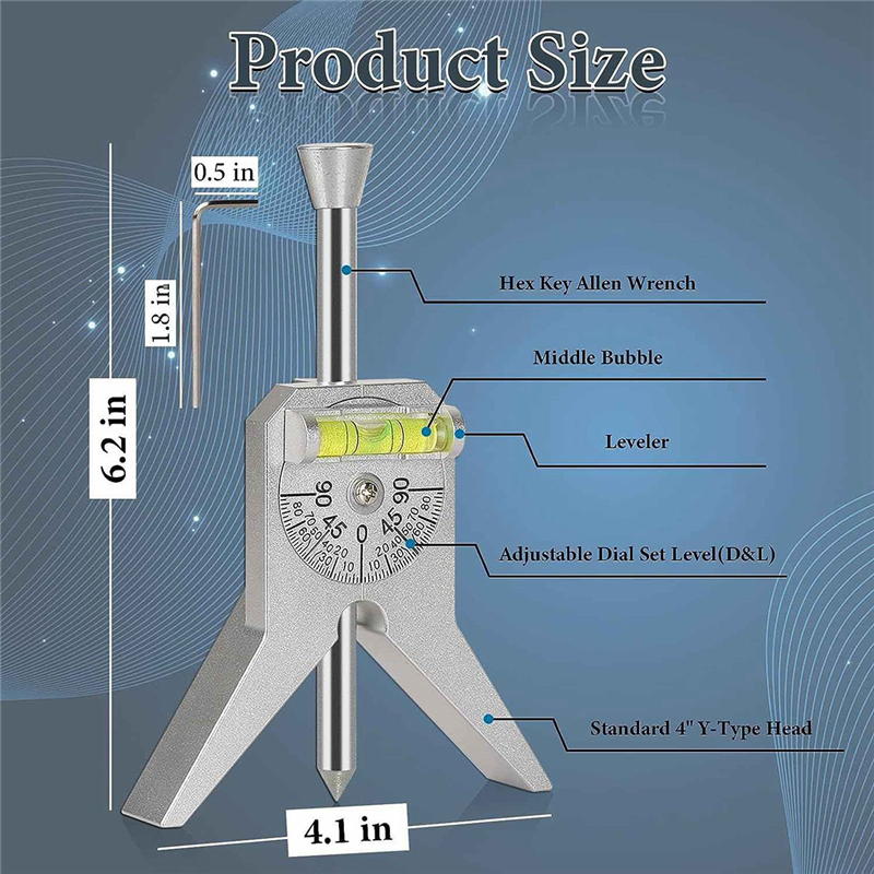 Pipe Center Finder With Centering Head For Measure Pipe Diameter Over 0.5Inch And Up Pipe Center Punch Level Reusable Durable Easy To Use. 