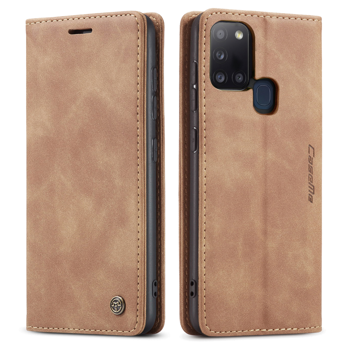 LEMAXELERS Custodia Galaxy A21S Cover Portafoglio,Galaxy A21S Custodia Fiore di mandala in rilievo Wallet Shock-Absorption Magnetica Supporto Protettiva Leather Flip Cover,LD Mandala Green