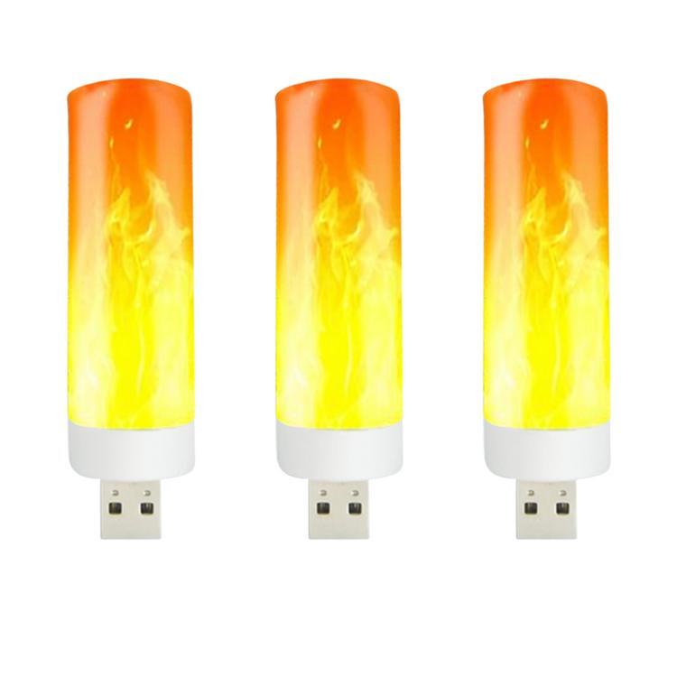 LED Flame Effect Light Flame Bulb USB Rechargeable Save Energy LED Flame Light Fireplace Lights for Room Party Bar Decor Fire-like Lantern Natural Fire Effect Warm Atmosphere Save Energy vividly. 