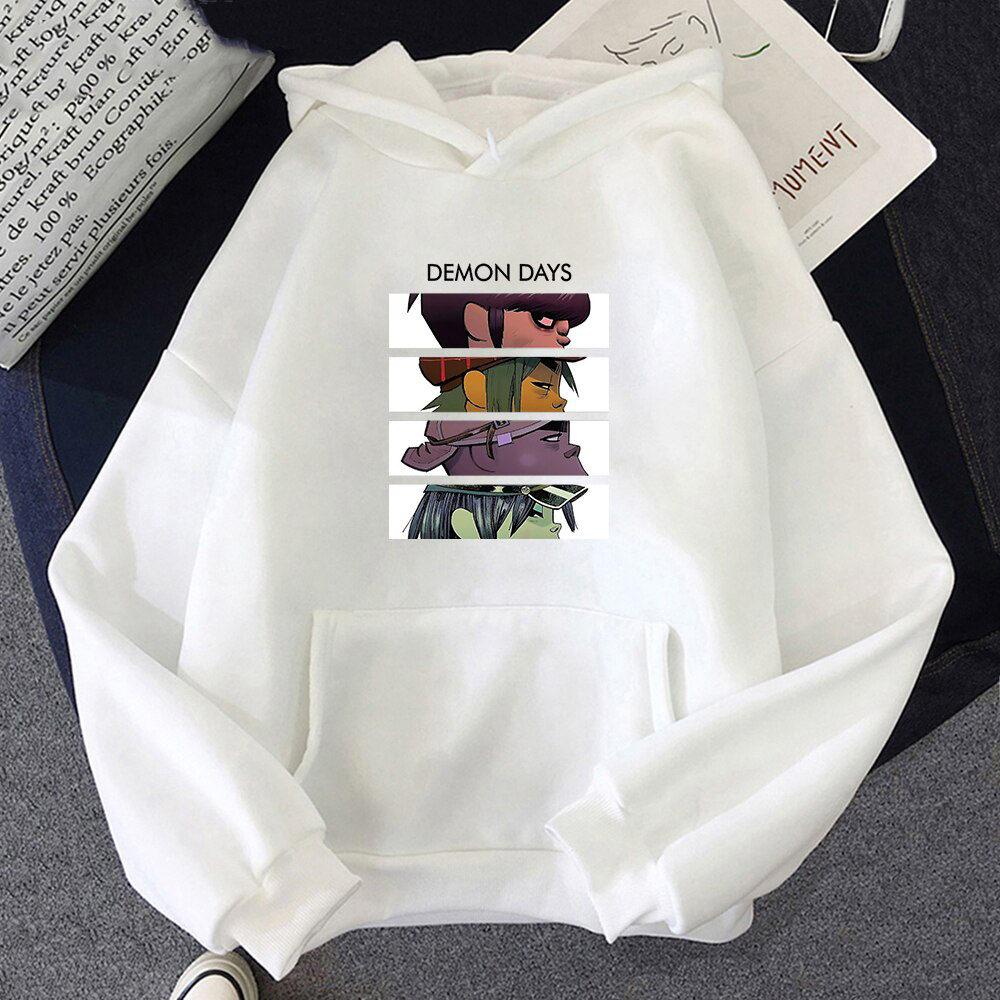 Spring Music Gorillaz Hoodie Tops women's Streetwear -hop Clothes Costumes Men Hoodies Oversize Sweatshirts Hat Clothing Tops. 