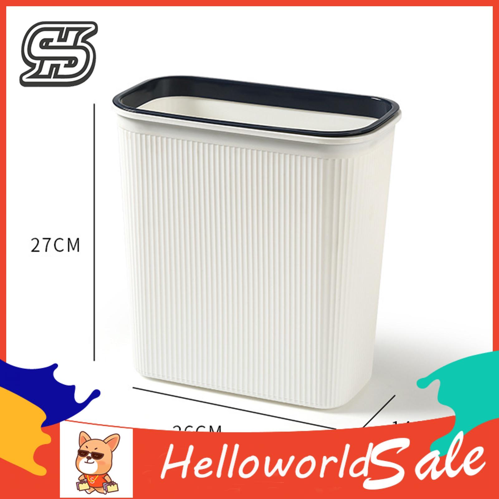 HelloWorld Trash Bin Large Capacity Wall Mounted Garbage Storage Bucket. 