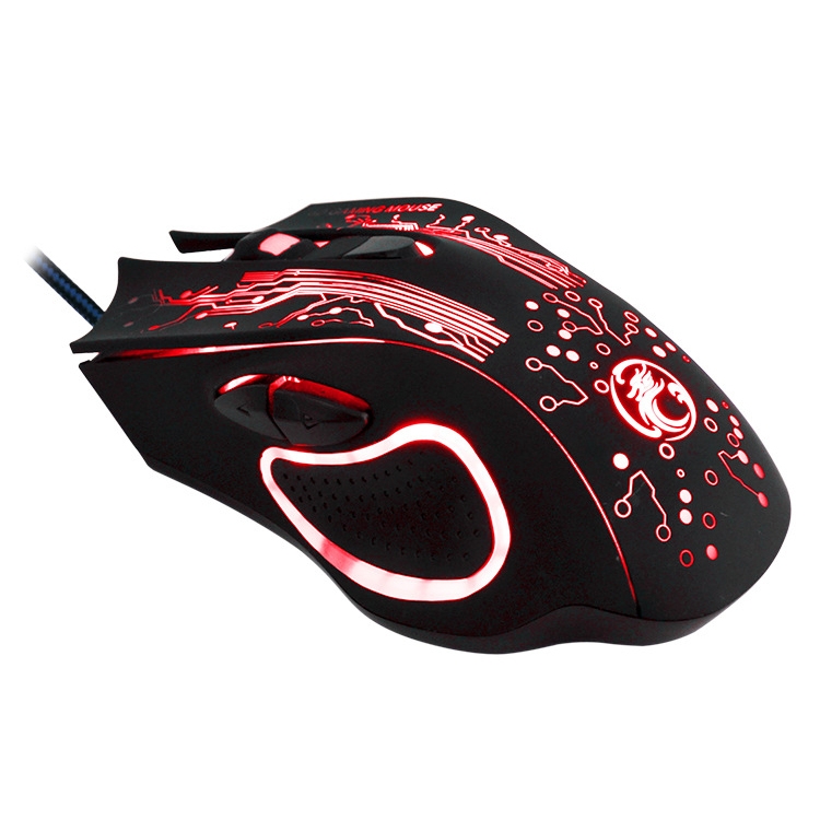 Estone X9 USB 6 Buttons 2400 DPI Wired Multi Color LED Optical Gaming Mouse for Computer PC Laptop(Black). 