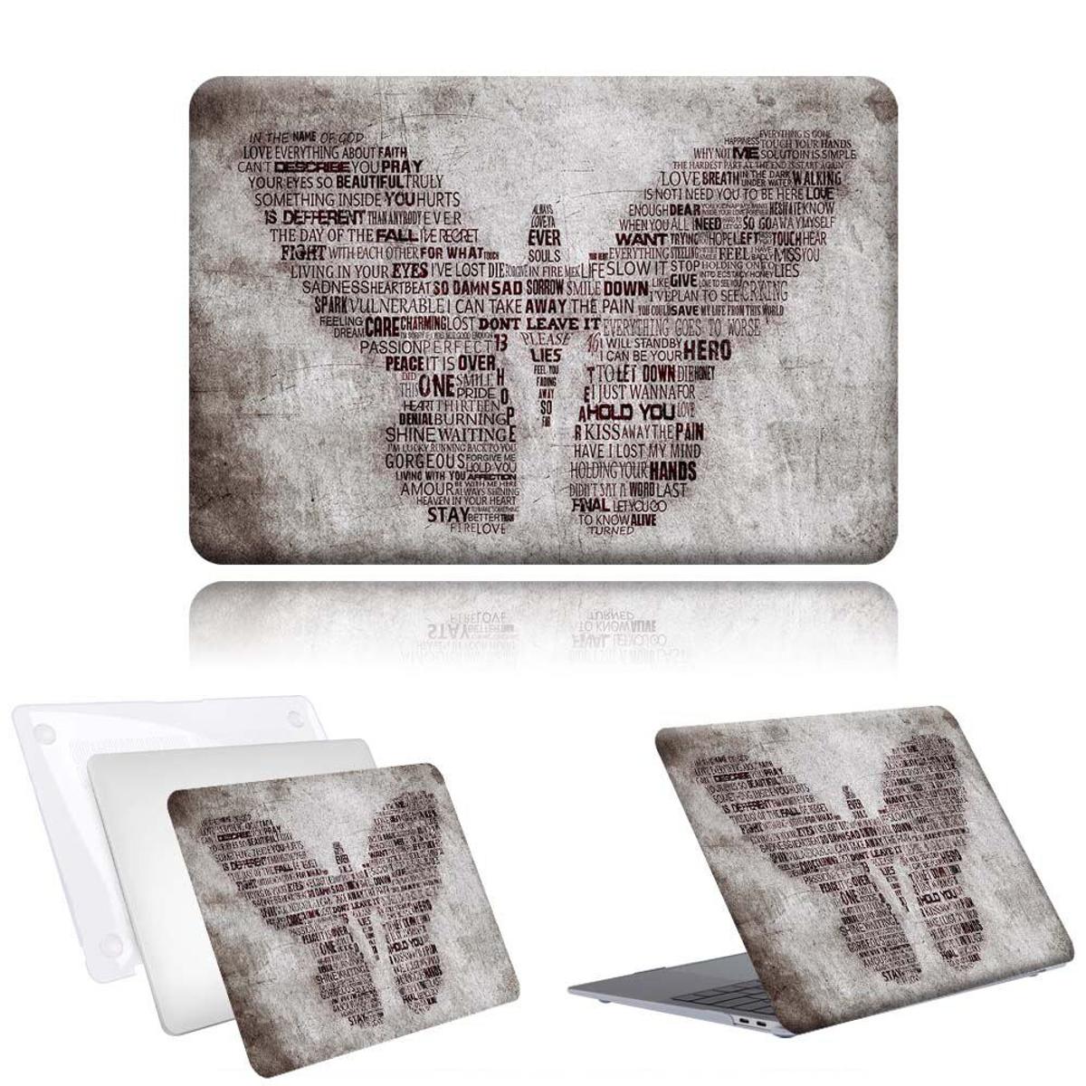 【happy one】Macbook Air 11" A1370 13" A1369 A1466/Air 13" A1932 A2179(Touch ID) - Butterfly Series Hasp Hard Shell Laptop