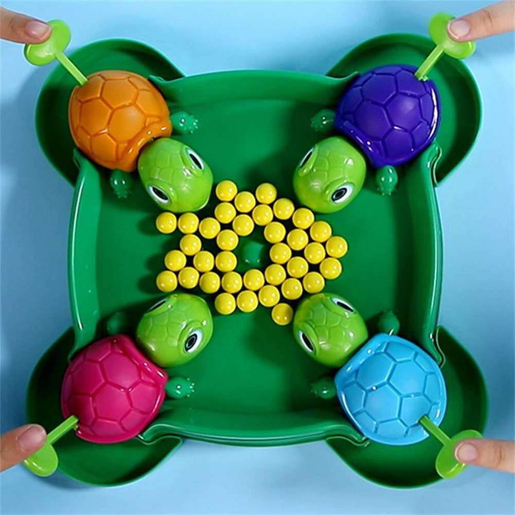 GC Little Turtle Eating Ball Board Game Multiplayer Competitive Race Parent-child Interactive Toys For Kids Gifts. 