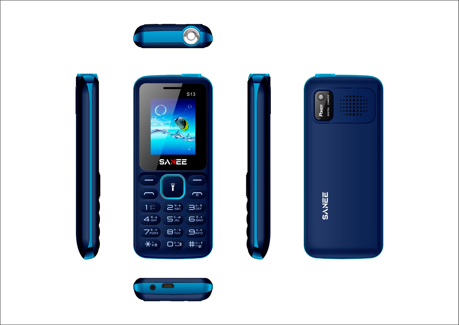SANEE Mobile -Model: S13  Button Feature phone. 