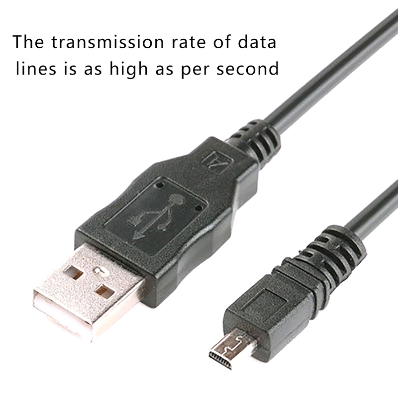 USB Data Cable Camera Data Pictures Video Sync Transfer Cables 8pin 150cm for Nikon Olympus Pentax Sanyo Fengshi. 