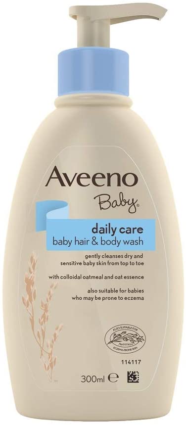 aveeno baby daily care baby hair & body wash 300ml