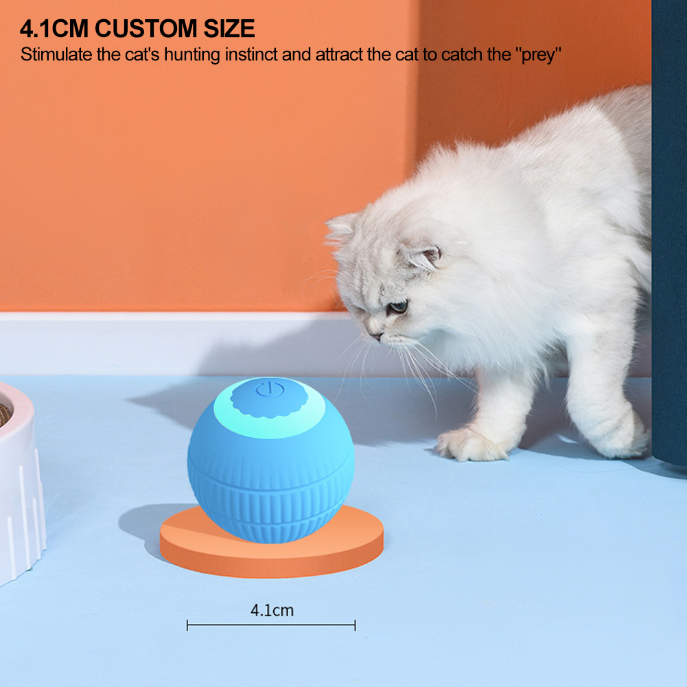 SF Smart Cat Toys Automatic Rolling Ball Electric Cat Interactive Toys Cats Training Self-moving Kitten Toys for Indoor Playing. 