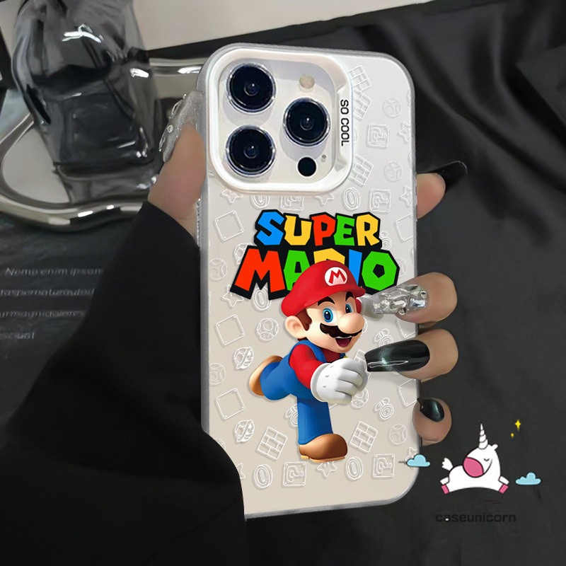 For Oppo A36 A38 A15 A18 A3X A60 A7 A3 A12 A11 A74 A5 A54 A3s A9 A76 A16 A58 A79 A52 A15s A95 A5s A31 Reno 12F 4F A16K A16s A1K A17 A55 A17K Lover Super Mario Cartoon English Case. 