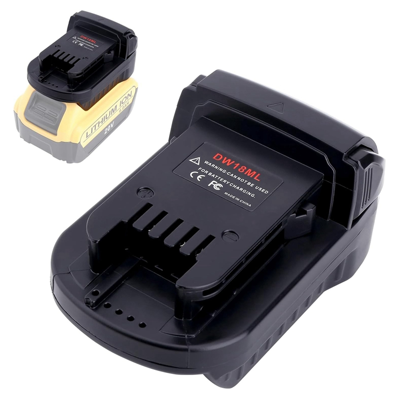 Adapter Compatible for 20V Max Battery to Replacement for 18V Battery, DW18ML Adapter Durable. 