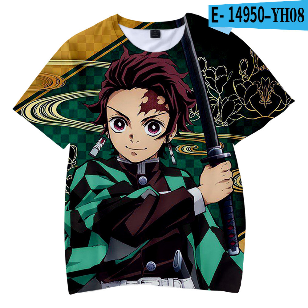 Anime Demon Slayer 3D Print T Shirt Kimetsu No Yaiba Summer Adult Top Kamado Tanjiro Nezuko Japanese Cartoon T-shirt. 