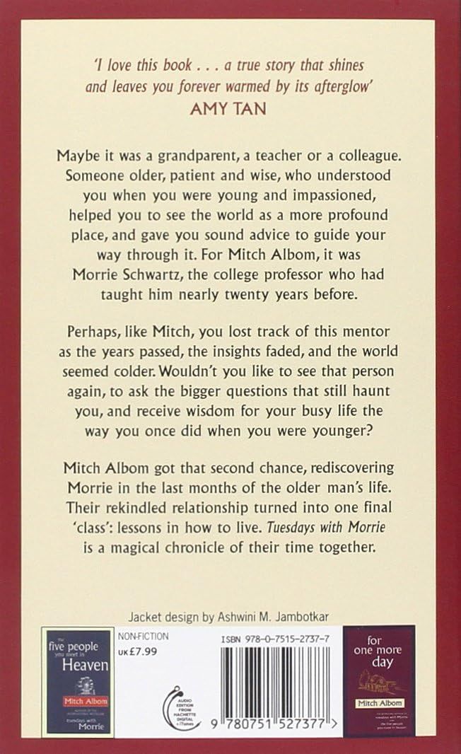 Tuesdays with Morrie by Mitch Albom (Paperback). 
