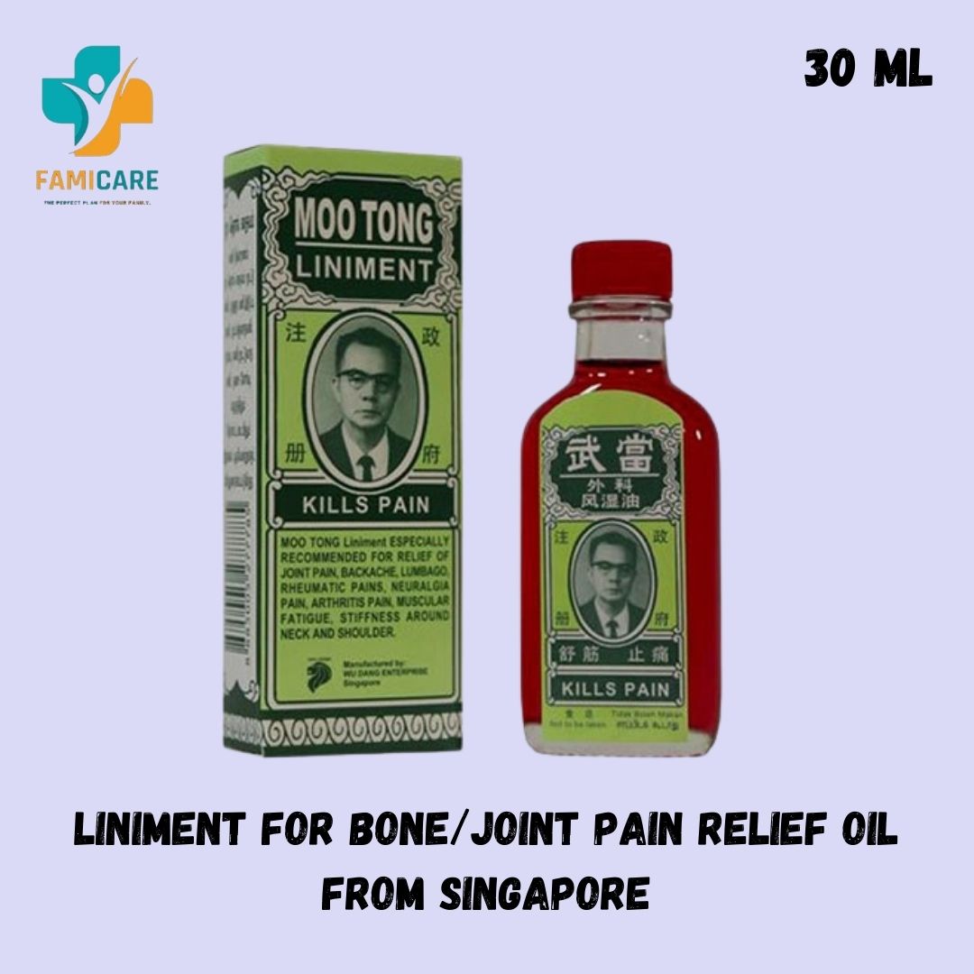 Mootong Liniment 30ML For Bone/Joint pain Relief Oil from Singapore