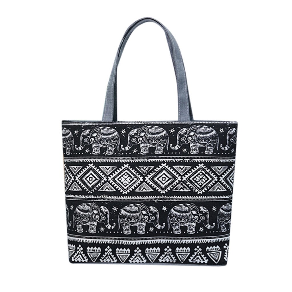 black reusable tote bolsa