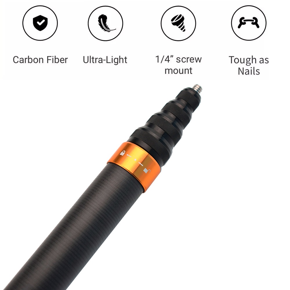 290cm 3m Carbon Fiber Invisible Extended Edition Selfie Stick For Insta360 X4 X3 ONE RS Accessories For GoPro Insta 360. 