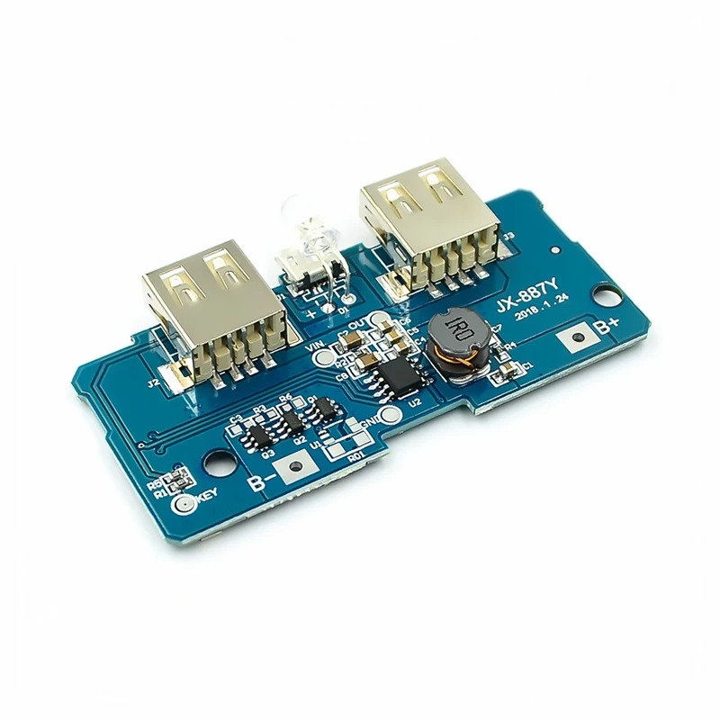 5V 2A Power Bank Charger Module Charging Circuit Board Step Up Boost Power Supply Module 2A Dual USB Output 1A Input. 