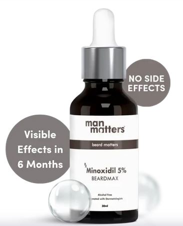 man matters BeardMax 5% Minoxidil Beard Growth Serum (30 ml). 