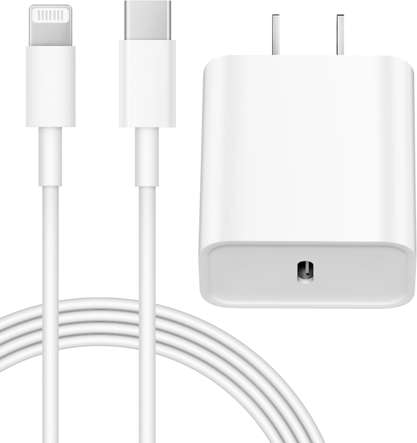 Apple MFi Certified 20W PD USB C Wall Charger with 6FT Lightning Cable