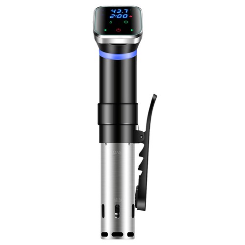 Sous Vide Cooker Machine, 1100W Vacuum Slow Cooker Heater, LED Touch Screen, 25-95 Celsius Temperature Range - US Plug. 