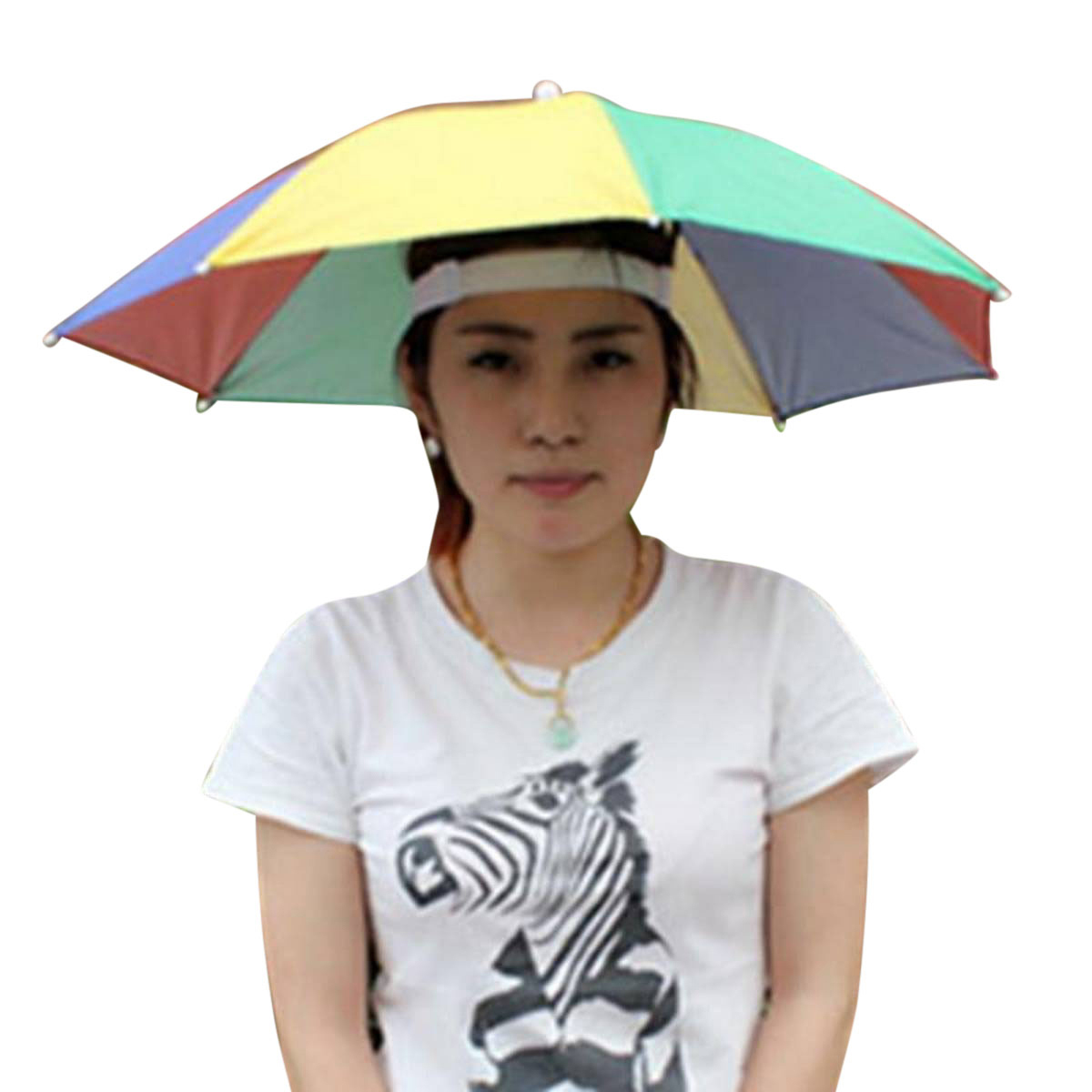 hats with umbrellas on top