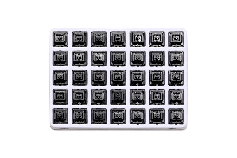 35pcs Gateron Oil King Linear Switch 5pin RGB 65g mx POM stem for mechanical keyboard 60m Black Plated Long Spring Pre Lubed. 