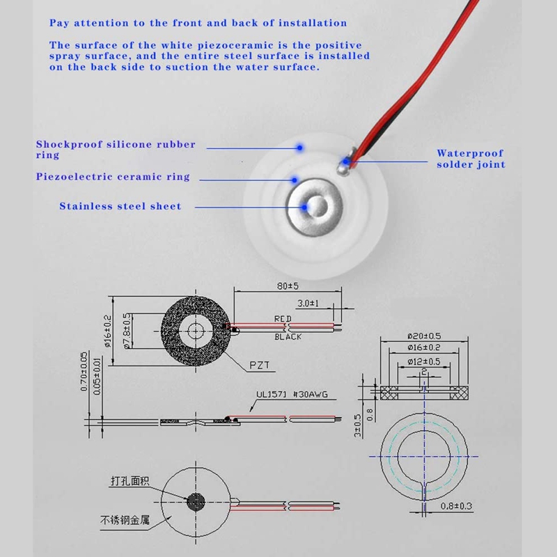 New 3Pc Mit Maker Atomization Plate with 5V UB Humidifier Module Integrated Circuit Board Driver with Timing witch. 