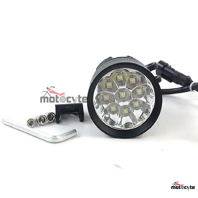 L9X (HJG Branded) 40W IP67 Generic CREE LED Auxiliary Fog Light-2 Pieces 6000LM Focus Range 200m with Clumps. 