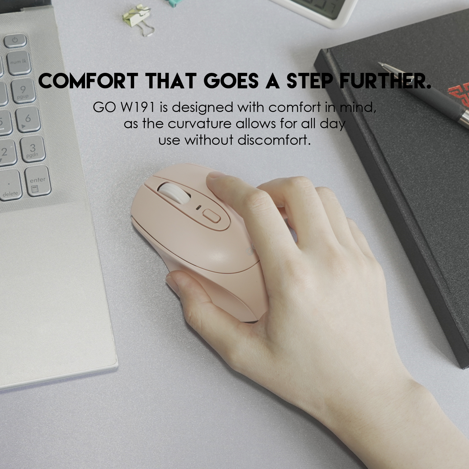 FANTECH W191 GO WIRELESS MOUSE SILENT SWITCH OFFICE MOUSE.. 