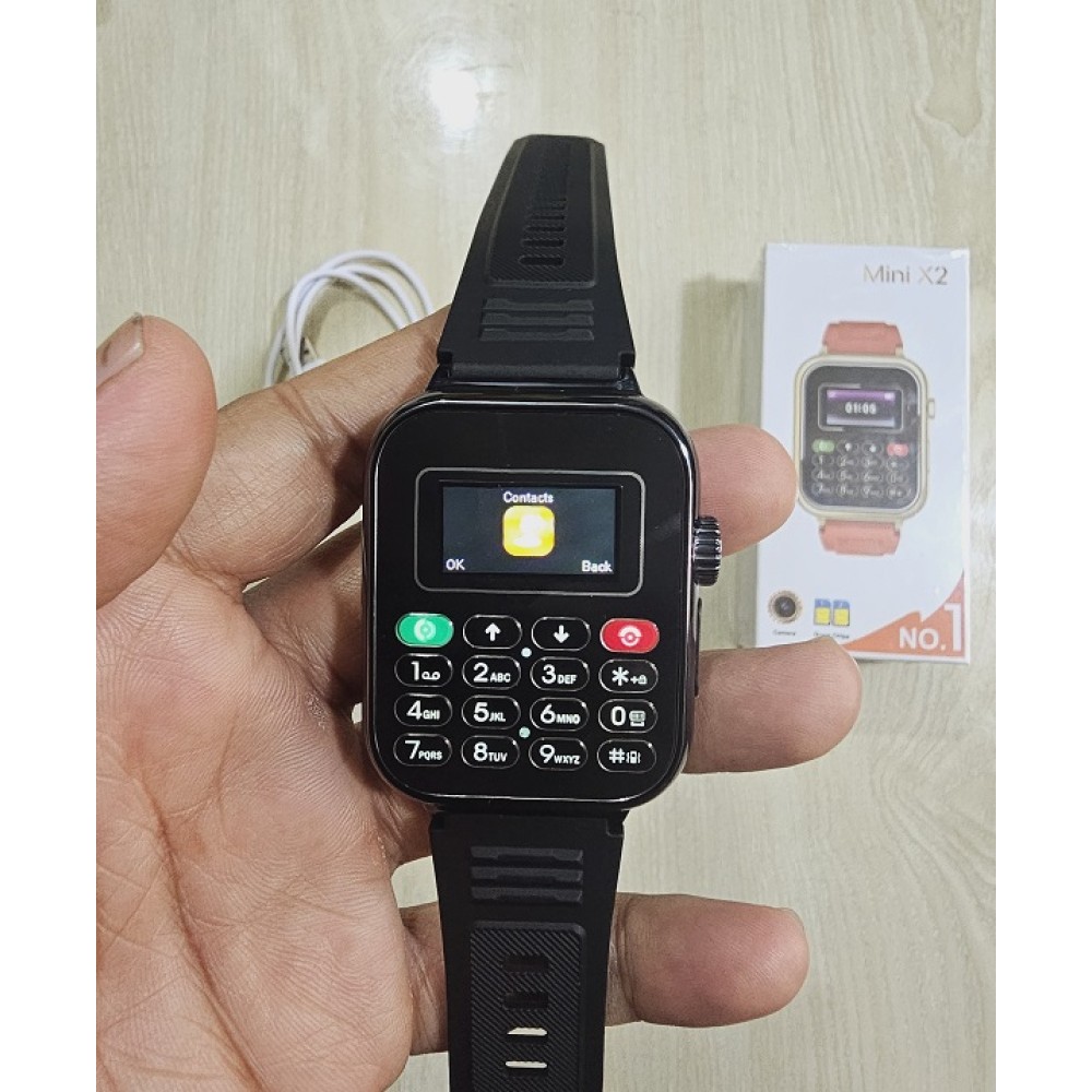 Mini X2 Ultra Smart Watch Dual Sim Camera. 